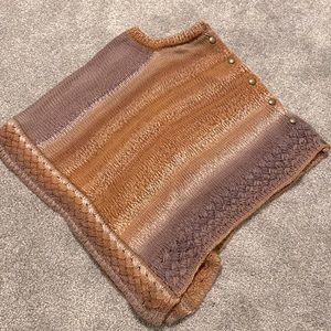 Ombré Crochet Poncho